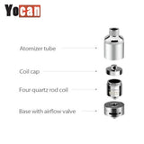 Yocan Evolve Plus XL QUAD Quartz Coil Wax Atomizer