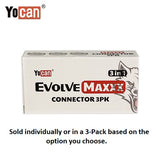 Wulf Mods Yocan Evolve Maxxx Connector Base Piece 3-Pack Box
