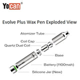 Yocan Evolve Plus 2020 Version 2 in 1 Wax Pen Exploded View YocanUSA
