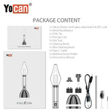 Yocan Falcom Wax and Dry Herb 6 In 1 Kit Package Content Yocan USA